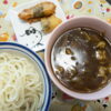 デリーのカレー粉を使ったカレーうどん 白滝製麺のうどん