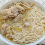 白滝製麺さんの半田そうめんを使った鶏塩にゅうめん